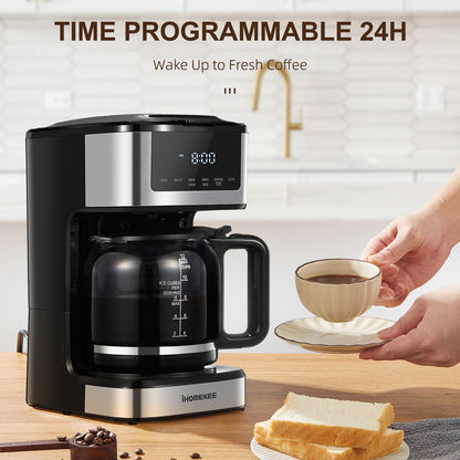12 Cup Programmable Coffee Maker, Touch Screen & Iced Coffee