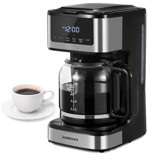 12 Cup Programmable Coffee Maker, Touch Screen & Iced Coffee